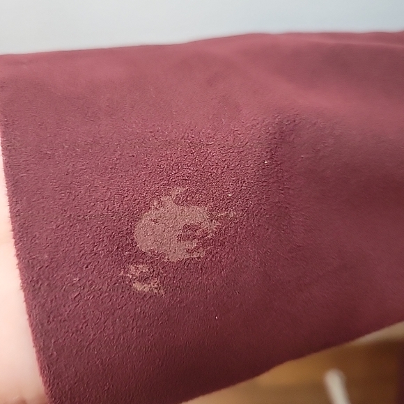 Vintage Men's Medium Suede Dark Red Dinner Jacket Burgundy Old Money Fall Winter - Picture 16 of 16